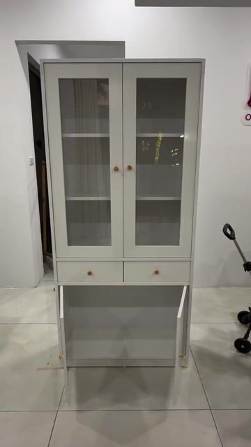 Tủ trưng bày gỗ màu trắng, thiết kế hiện đại. Mua bán Tủ, kệ gia đình tại Quận Hoàn Kiếm Hà Nội được đăng bởi MAI TRANG STORE hình 1