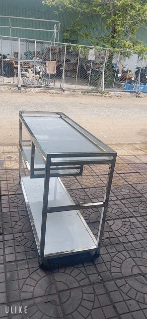 Kệ Inox 3 tầng Bạc Nhà bếp, phòng tắm. Mua bán Thiết bị vệ sinh, nhà tắm tại Quận Cái Răng Cần Thơ được đăng bởi INOX Gia Dụng  hình 1