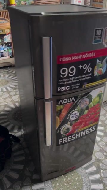 Tủ lạnh Sanyo Aqua Freshness Xám Tiết kiệm điện. Mua bán Tủ lạnh tại Huyện An Dương Hải Phòng được đăng bởi Phát Thanh Lý  hình 1