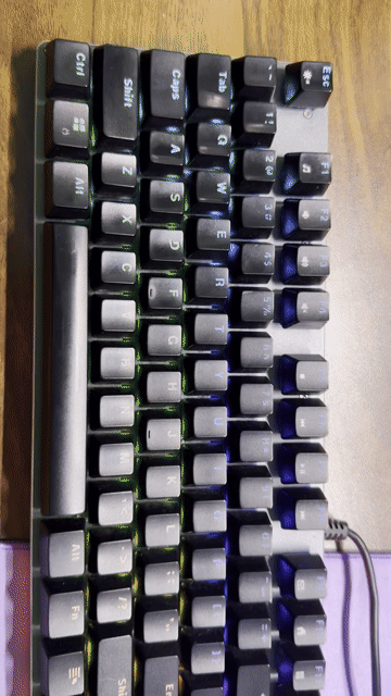 Bàn phím cơ Rapoo V520 RGB Đen. Mua bán Phụ kiện (Màn hình, Chuột...) tại Thành phố Vũng Tàu Bà Rịa - Vũng Tàu được đăng bởi VTau Gear hình 1
