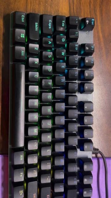 Bàn phím cơ Rapoo V520 RGB Đen. Mua bán Phụ kiện (Màn hình, Chuột...) tại Thành phố Vũng Tàu Bà Rịa - Vũng Tàu được đăng bởi VTau Gear hình 1