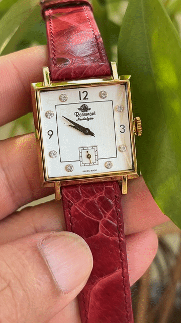 Đồng hồ Thụy sĩ Rosemont bọc vàng nữ. Mua bán Đồng hồ tại Huyện Mê Linh Hà Nội được đăng bởi Thông Lê hình 1