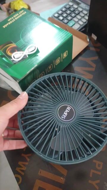 Quạt mini SUPER Xanh Gấp gọn Mới. Mua bán Quạt tại Quận Liên Chiểu Đà Nẵng được đăng bởi Thuỷ hình 1
