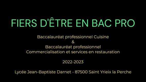 FIERS D'ÊTRE EN BAC PRO
