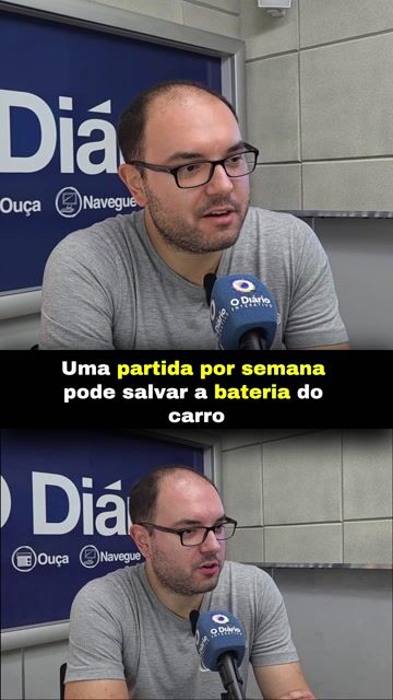 Uma partida por semana pode salvar a bateria do carro