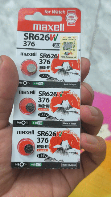 Pin đồng hồ Maxell SR626W Nhật Bản 1.55V. Mua bán Đồ chuyên dụng, Giống nuôi trồng tại Thành phố Huế Thừa Thiên Huế được đăng bởi Shop LucyHoang hình 1