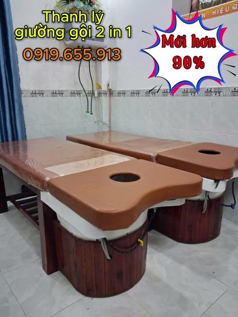 Giường gội đầu massage 190x70x70cm Mới hơn 90%. Mua bán Đồ chuyên dụng, Giống nuôi trồng tại Quận 8 Tp Hồ Chí Minh được đăng bởi Trần Thị Cẩm Vân hình 1