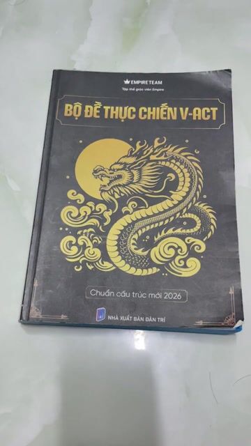 Bộ đề thực chiến V-ACT ôn thi lớp 12. Mua bán Sách tại Quận 4 Tp Hồ Chí Minh được đăng bởi Đông Anh hình 1