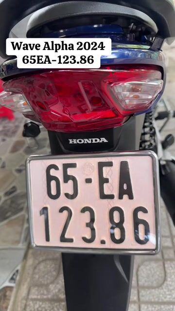 WAVE ALPHA 110 2024 BIỂN DỄ NHÌN 65EA-123.86. Mua bán Xe máy tại Quận Ô Môn Cần Thơ được đăng bởi Tiến Tạp Hoá  hình 1