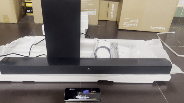 Loa thanh Samsung HW-B450F/XV New100%. Mua bán Tivi, Âm thanh tại Huyện Long Thành Đồng Nai được đăng bởi điện máy Trung Kiên  hình 1
