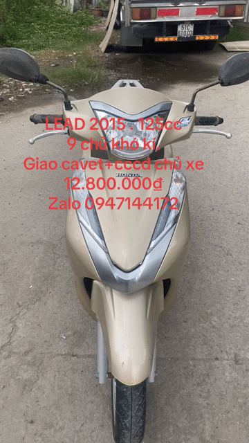 Honda Lead 2015 Vàng cát. Mua bán Xe máy tại Huyện Bình Chánh Tp Hồ Chí Minh được đăng bởi Bình tĩnh sống hình 1
