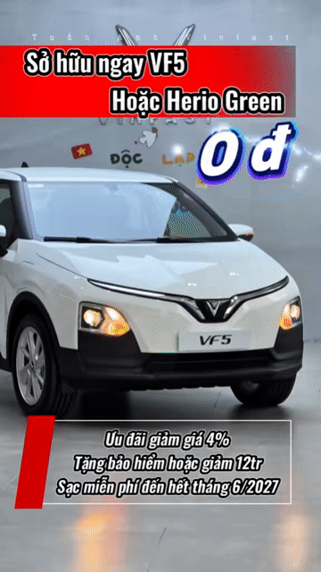 🔥VF5 Plus mới 100%. Chỉ trảtrước 54tr NHẬNXE NGAY. Mua bán Ô tô tại Quận Cái Răng Cần Thơ được đăng bởi Phạm Tuấn Anh hình 1