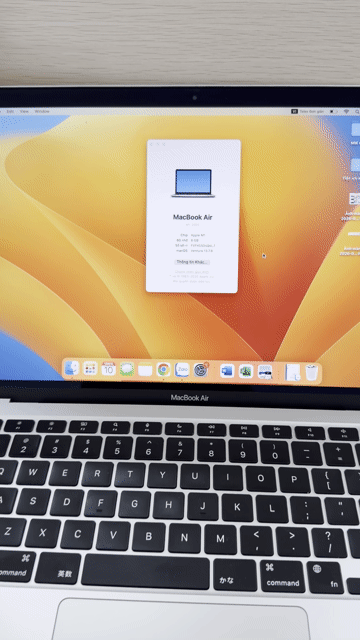 Apple Macbook Air M1 8GB/256GB Bạc. Mua bán Laptop tại Quận Nam Từ Liêm Hà Nội được đăng bởi Huy Cường hình 1