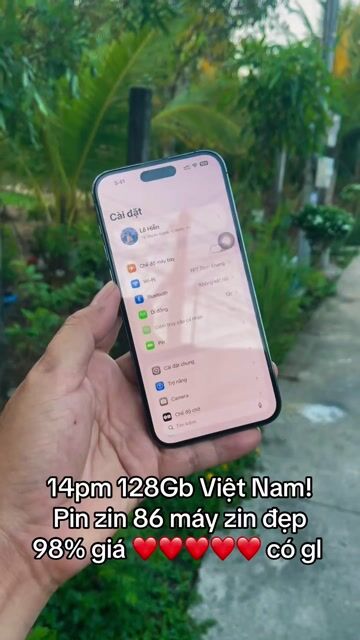Apple iPhone 14 Pro Max 128GB Tím VN/A pin 86% zin. Mua bán Điện thoại tại Thành phố Mỹ Tho Tiền Giang được đăng bởi LH Max Dilys hình 1