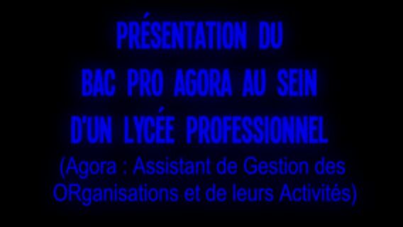 Bac Pro Agora