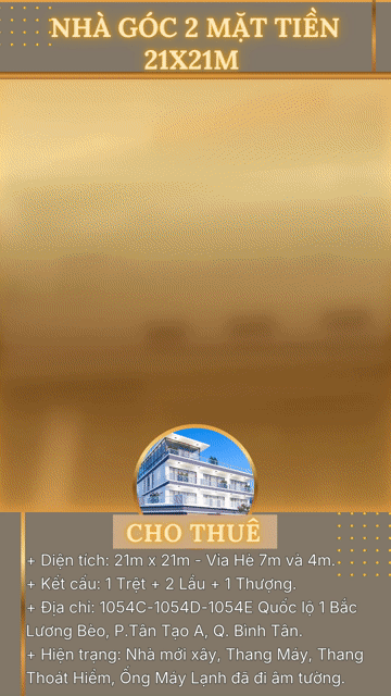 Cho thuê Văn phòng, Mặt bằng kinh doanh Quận 11 Tp Hồ Chí Minh diện tích 441 m² giá 350 triệu/tháng
