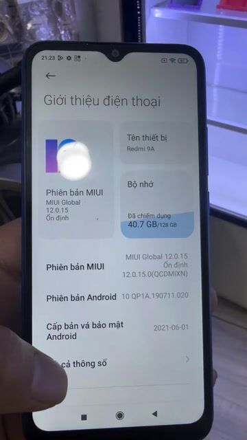 Xiaomi Redmi 9A Ram 6G/128GB full zin đẹp full chứ. Mua bán Điện thoại tại Quận Bình Tân Tp Hồ Chí Minh được đăng bởi Lý Kiệt Mobile hình 1