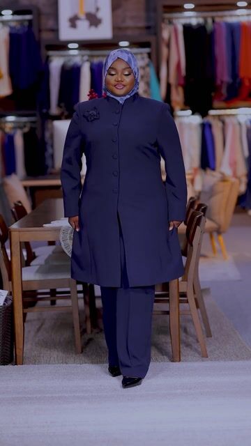 Navy Blue Two-Piece Suit