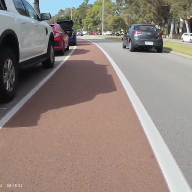 Almost hit by a car door Shared on UpRide: Abused for being in the primary position