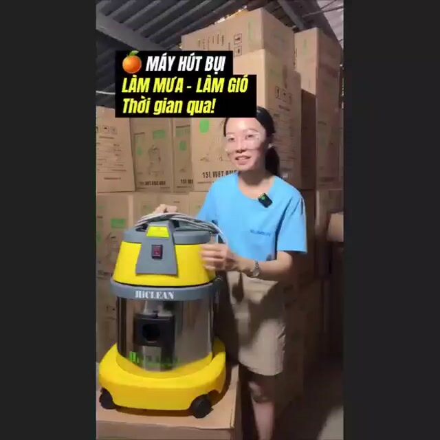Máy hút bụi 15 Lít 1200W Hiclean freeship nhanh