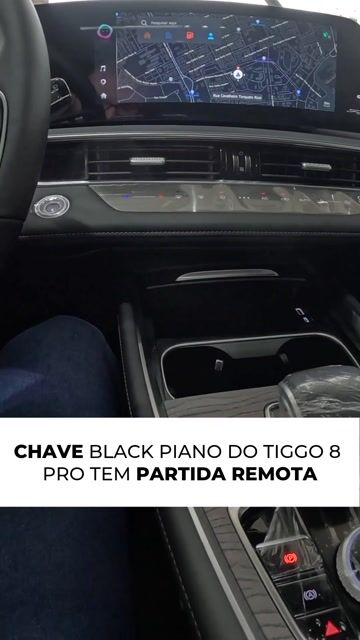 Chave black piano do Tiggo 8 Pro tem partida remota