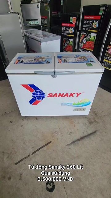 Tủ đông Sanaky 260 lít Trắng. Mua bán Tủ lạnh tại Thành phố Sóc Trăng Sóc Trăng được đăng bởi Điện Lạnh Hoàng Khải hình 1
