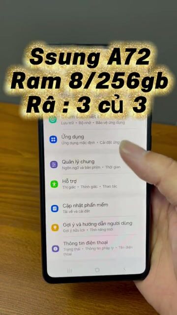 Samsung A72 256GB Đen Like New. Mua bán Điện thoại tại Quận 4 Tp Hồ Chí Minh được đăng bởi Tuấn hình 1