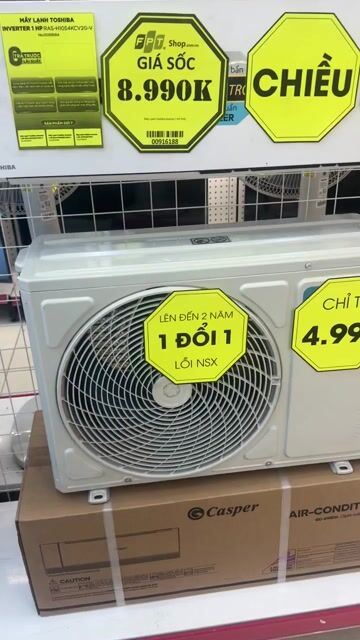 Máy Lạnh Casper 1HP Mới , Nguyên seal. Mua bán Máy lạnh, điều hoà tại Quận Gò Vấp Tp Hồ Chí Minh được đăng bởi Tấn Phú hình 1