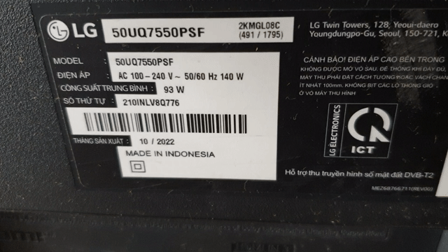 Tivi LG 50UQ7550PS. Mua bán Tivi, Âm thanh tại Quận Bình Tân Tp Hồ Chí Minh được đăng bởi Huỳnh Tấn hình 1