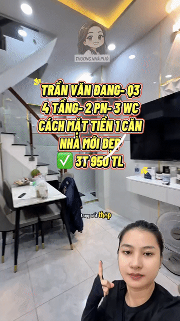 Mua bán Nhà ở Quận 3 Tp Hồ Chí Minh giá 3,95 tỷ