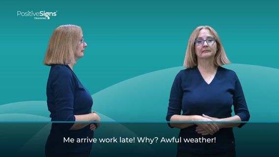 Me Arrive Work/School Late!,Why? Awful Weather!​