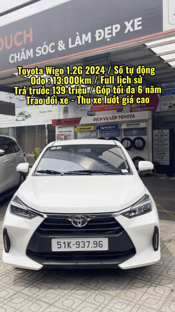 Toyota Wigo 1.2G 2024/ 13.000 km. Mua bán Ô tô tại Quận Tân Phú Tp Hồ Chí Minh được đăng bởi Lê Tấn Dũ hình 1