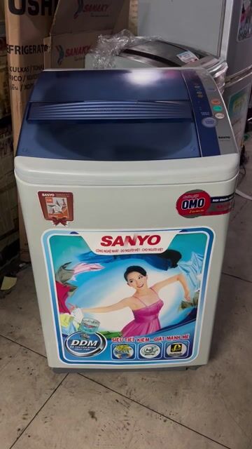 thanh lý Máy giặt Sanyo 9kg cửa trên 1tr8. Mua bán Máy giặt tại Quận 7 Tp Hồ Chí Minh được đăng bởi TH Điện lạnh giá rẻ siêu rẻ HCM hình 1