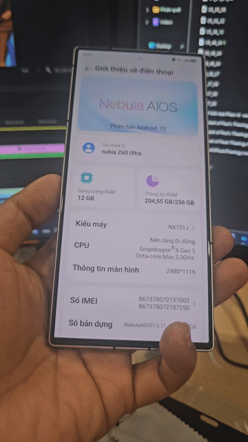 Nubia Z60 Ultra 212/56GB nhận GL. Mua bán Điện thoại tại Quận Bình Thạnh Tp Hồ Chí Minh được đăng bởi Quang Huy hình 1