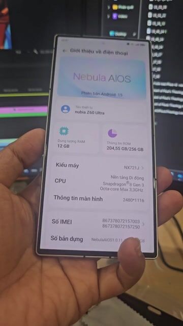 Nubia Z60 Ultra 212/56GB nhận GL. Mua bán Điện thoại tại Quận Bình Thạnh Tp Hồ Chí Minh được đăng bởi Quang Huy hình 1
