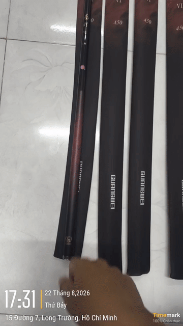 Cần câu GW Xích Nhẫn Đỏ đen 4m5. Mua bán Đồ thể thao, Dã ngoại tại Thành phố Thủ Đức Tp Hồ Chí Minh được đăng bởi Võ Chí Thiện hình 1