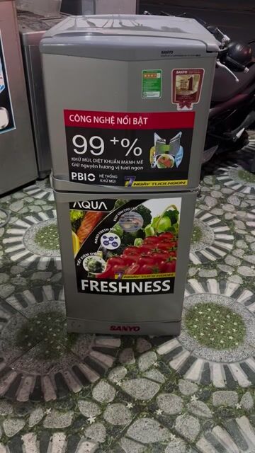 Tủ lạnh Sanyo Aqua Freshness Xám. Mua bán Tủ lạnh tại Huyện An Dương Hải Phòng được đăng bởi Phát Thanh Lý  hình 1