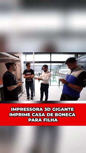 IMPRESSORA 3D GIGANTE IMPRIME CASA DE BONECA PARA FILHA #3dprinter #acf #tcar