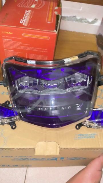 Đèn xe máy Zhi.Pat Wave 50-110 Tím. Mua bán Phụ tùng xe tại Quận Hà Đông Hà Nội được đăng bởi Bùi Văn Chiến hình 1
