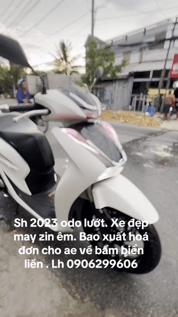 Honda SH 2023 Trắng. Mua bán Xe máy tại Huyện Phong Điền Cần Thơ được đăng bởi CHXM yến nhi hình 1