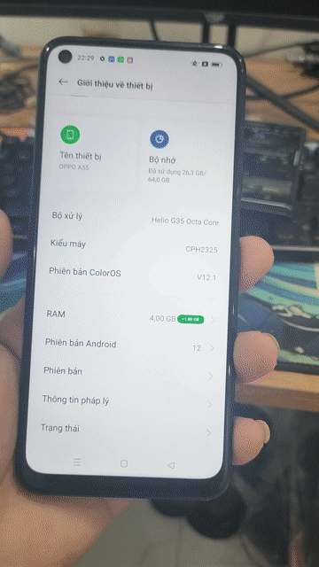 Oppo A55 64GB Đen 99%. Mua bán Điện thoại tại Quận Nam Từ Liêm Hà Nội được đăng bởi nguyễn phương hình 1