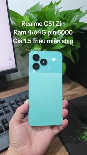 Realme C51 4GB/64GB Màn Zin pin trâu. Mua bán Điện thoại tại Quận Hà Đông Hà Nội được đăng bởi Shop Điện Thoại Cũ Zin hình 1