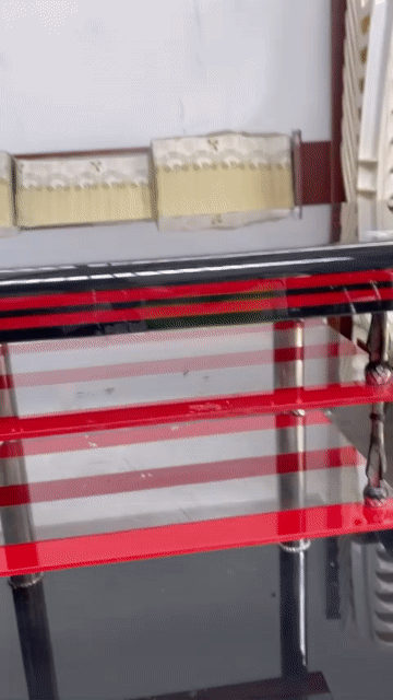 Bàn tivi Kính Kim loại Đen Đỏ Bạc Hiện đại. Mua bán Bàn ghế tại Quận Bình Tân Tp Hồ Chí Minh được đăng bởi Phuongxuan hình 1