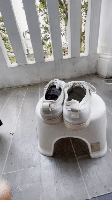 Giày thể thao Descente Nam Da Trắng Size 41. Mua bán Giày dép tại Quận Long Biên Hà Nội được đăng bởi Mr Quang hình 1