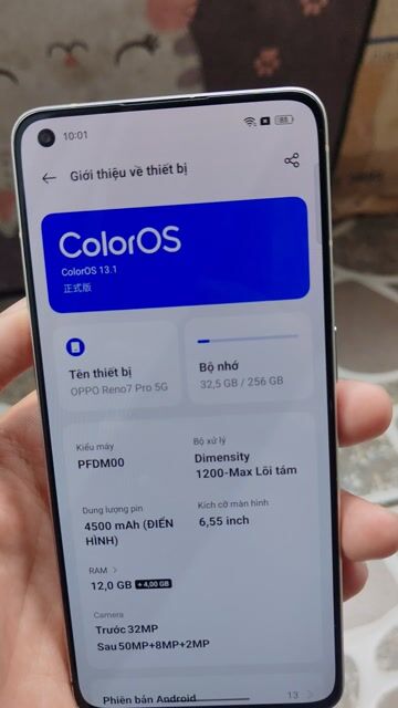 Oppo Reno7 Pro 12GB/256GB Vàng. Mua bán Điện thoại tại Quận Bình Tân Tp Hồ Chí Minh được đăng bởi Xóm trọ android hình 1