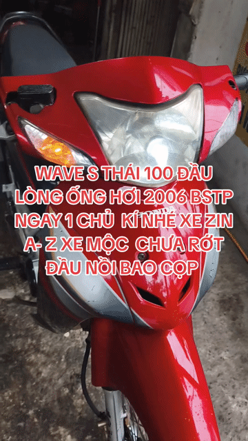 WAVE S THÁI 100 2006 BSTP NGAY CHỦ ĐẦU NỒI CHƯARỚT. Mua bán Xe máy tại Quận Bình Tân Tp Hồ Chí Minh được đăng bởi LÊ TRUNG VIỄN. hình 1