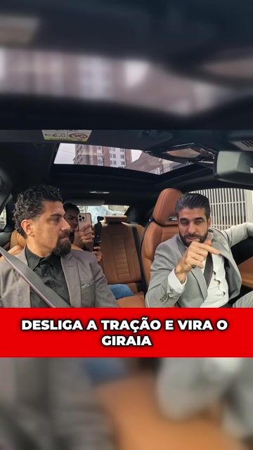 Desliga a tração e vira o giraia