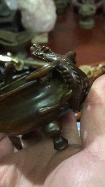 Lư đốt trầm Đồng Độc lạ. Mua bán Cây cảnh, đồ trang trí tại Huyện Gia Lâm Hà Nội được đăng bởi Cong hình 1