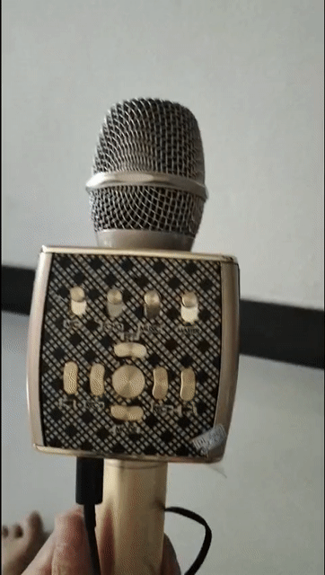 Micro karaoke YS95 Vàng. Mua bán Tivi, Âm thanh tại Quận Liên Chiểu Đà Nẵng được đăng bởi thanh hoa hình 1
