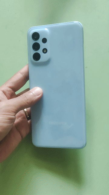 Samsung Galaxy A23 128GB Xanh nhạt. Mua bán Điện thoại tại Thành phố Dĩ An Bình Dương được đăng bởi Phạm Ngọc Oanh hình 1